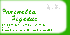 marinella hegedus business card